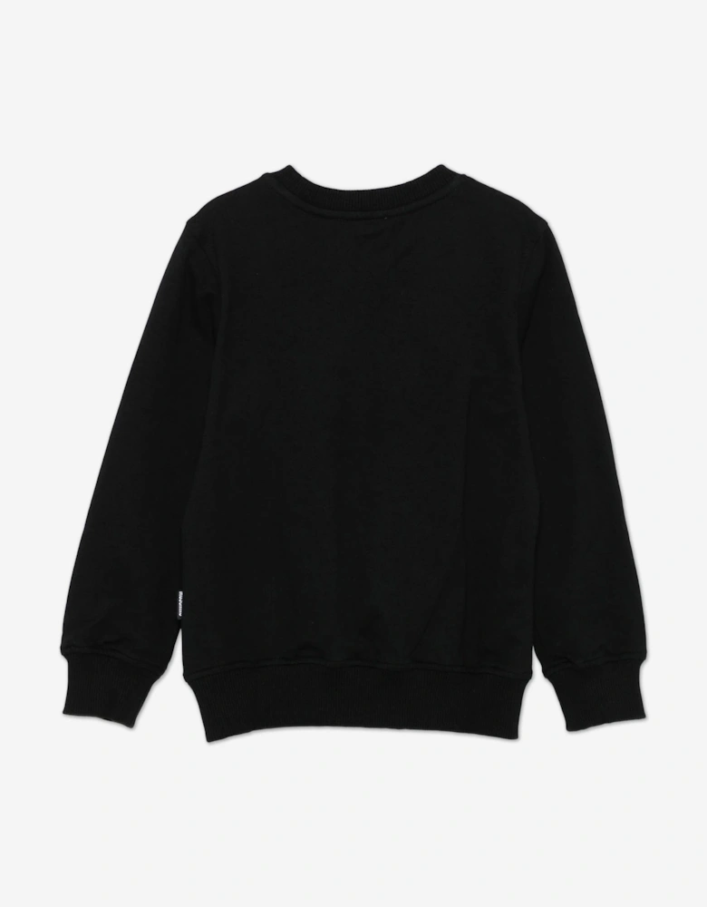 Kids Teddy Bear Sweatshirt in Black