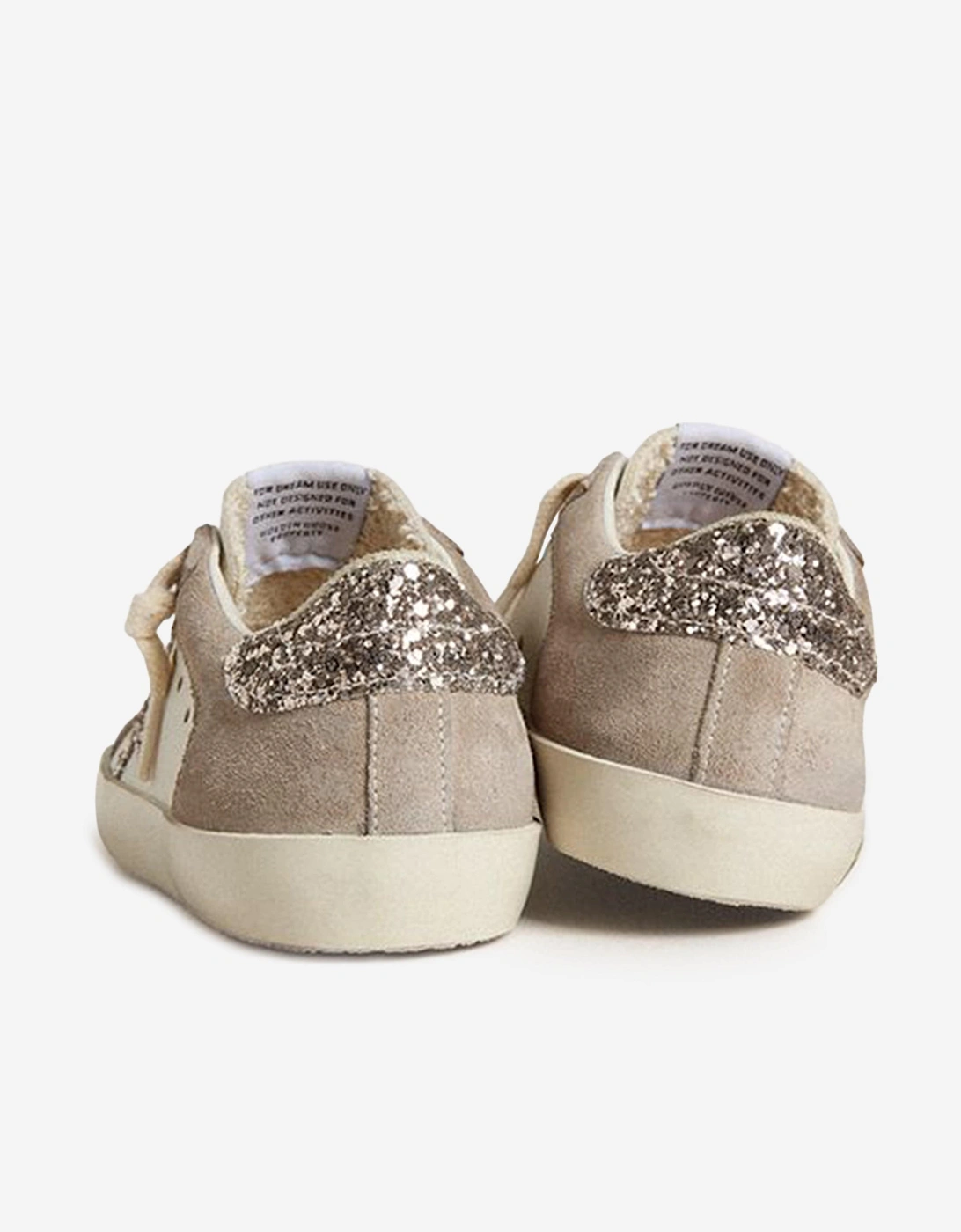 Kids Leather and Suede Super-Star Trainers in White