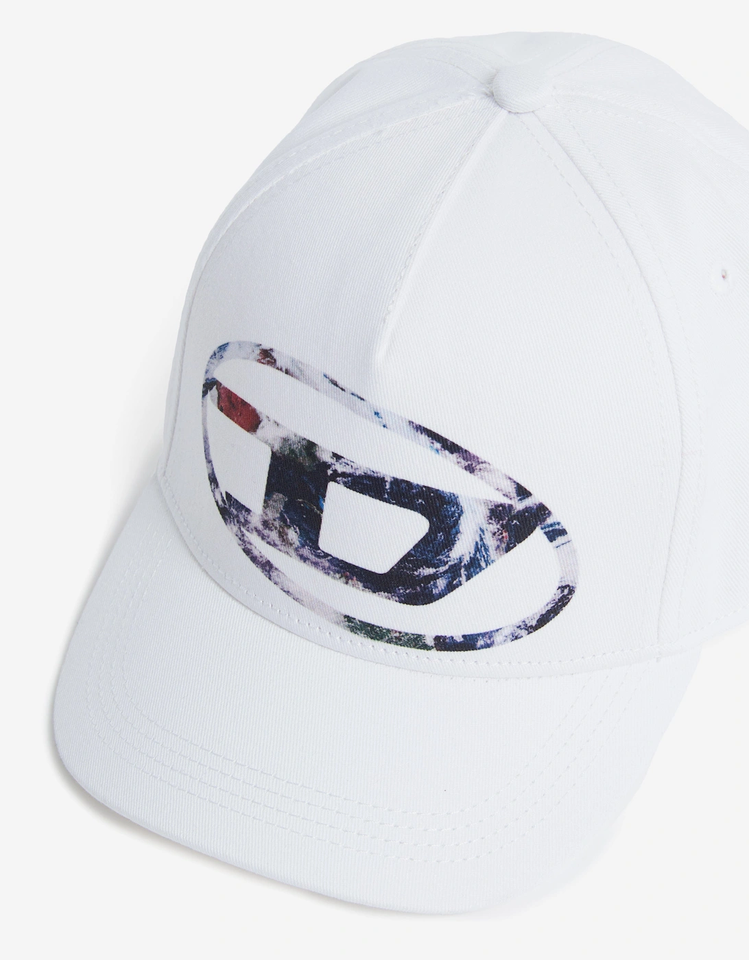 Kids Oval D Logo Cap in White