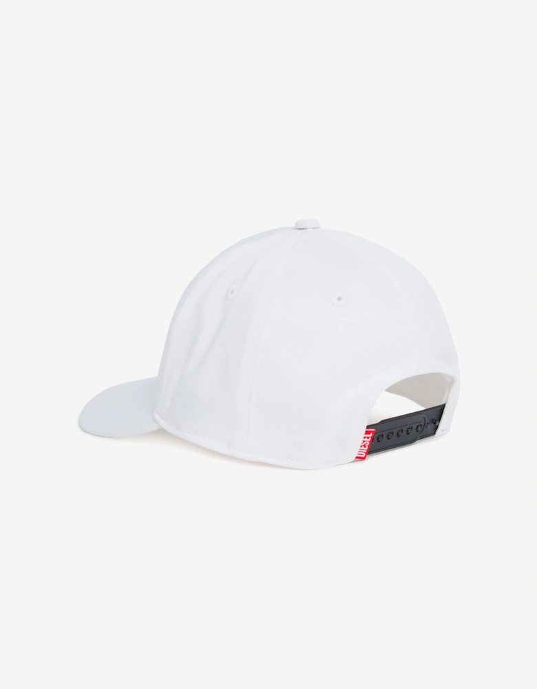 Kids Oval D Logo Cap in White