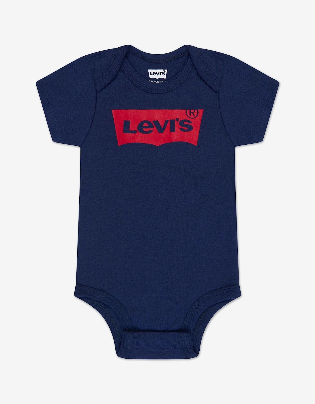 Baby Batwing Onesie Hat and Bootie Set in Navy