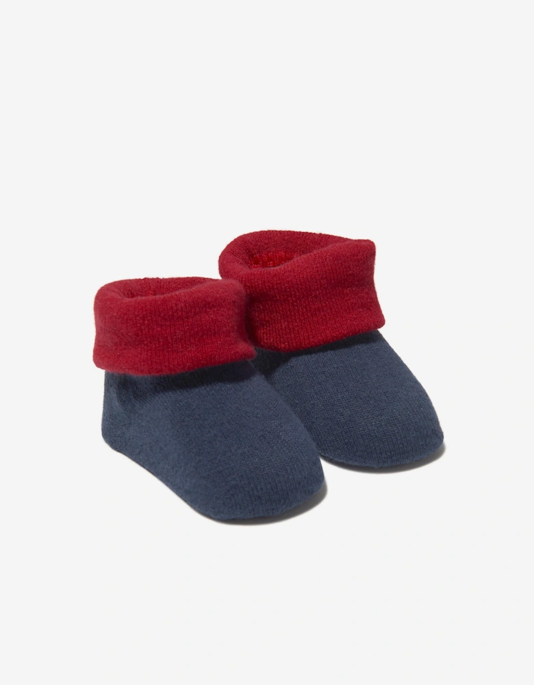 Baby Batwing Onesie Hat and Bootie Set in Navy