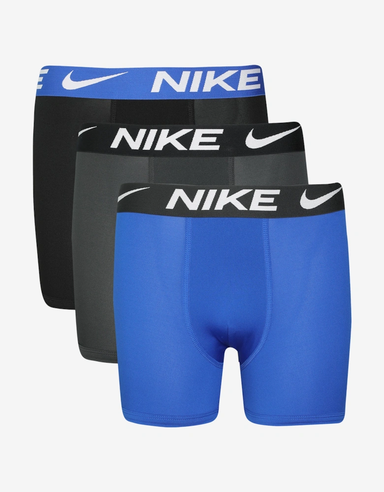 Boys Essential 3 Pack Boxer Shorts Set in Multicolour