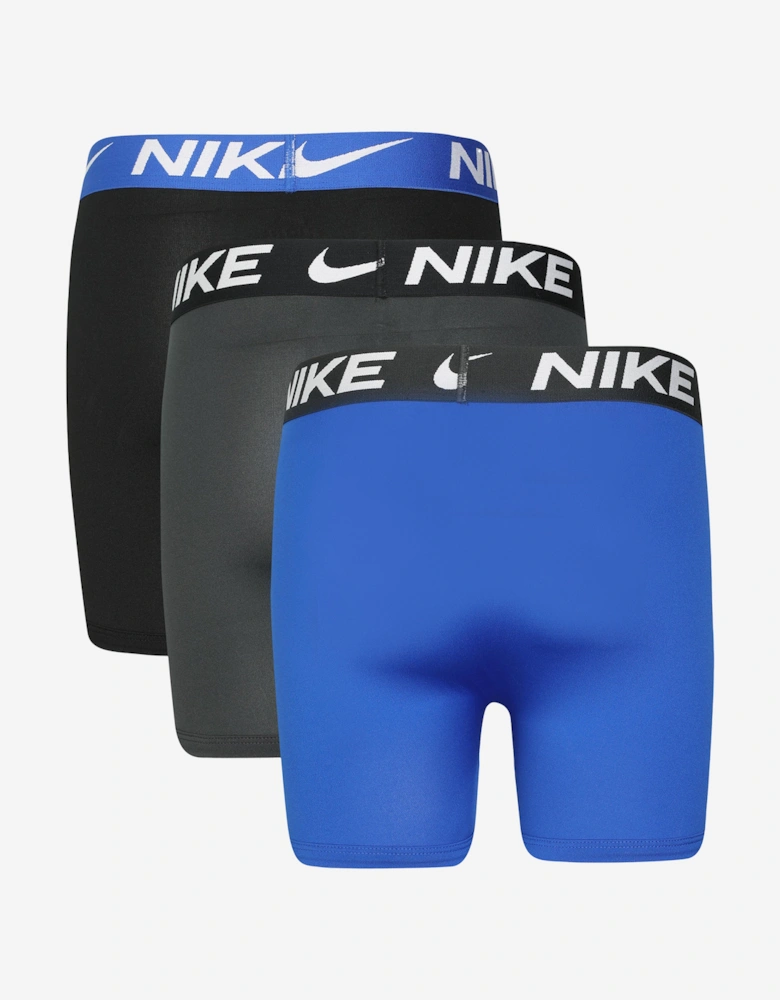 Boys Essential 3 Pack Boxer Shorts Set in Multicolour