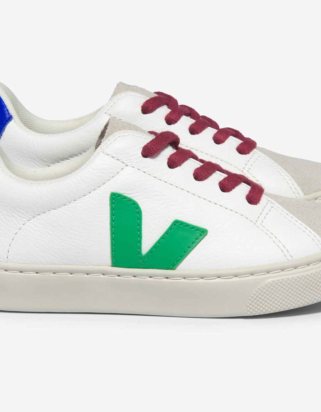 Kids Laces Leather Esplar Trainers in White