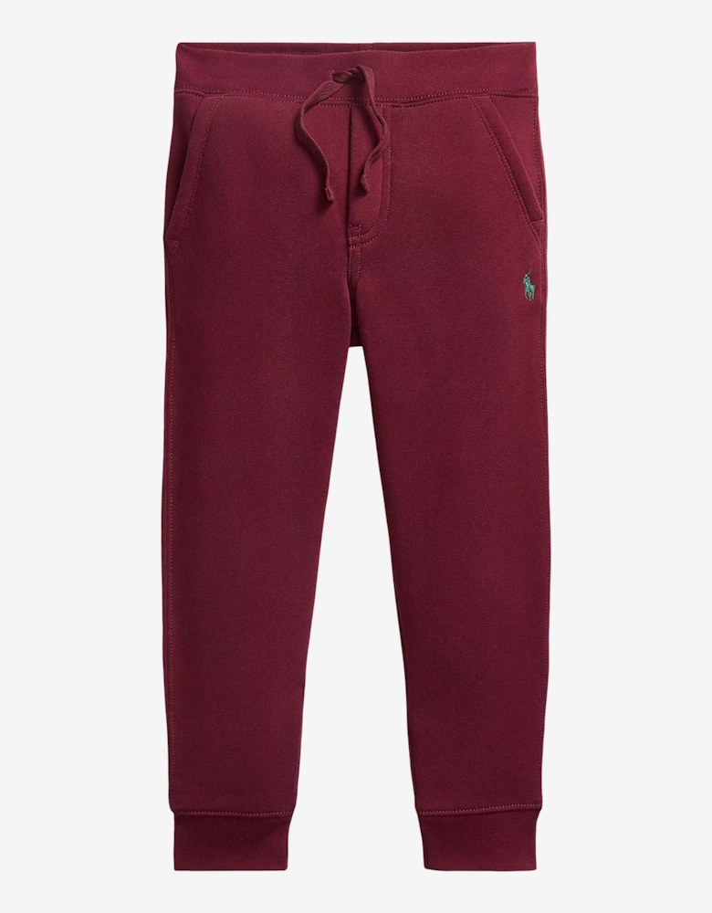 Boys Logo Joggers in Red