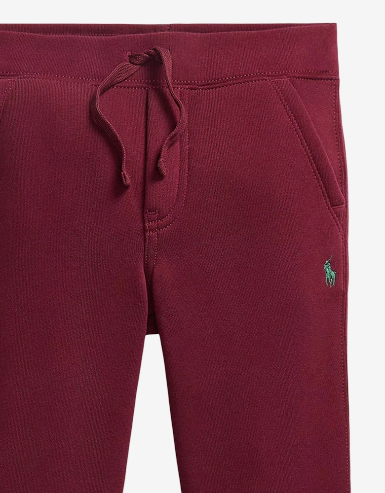 Boys Logo Joggers in Red
