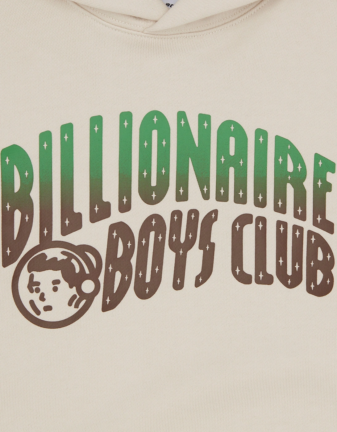 Boys Gradient Arch Logo Hoodie in Ivory