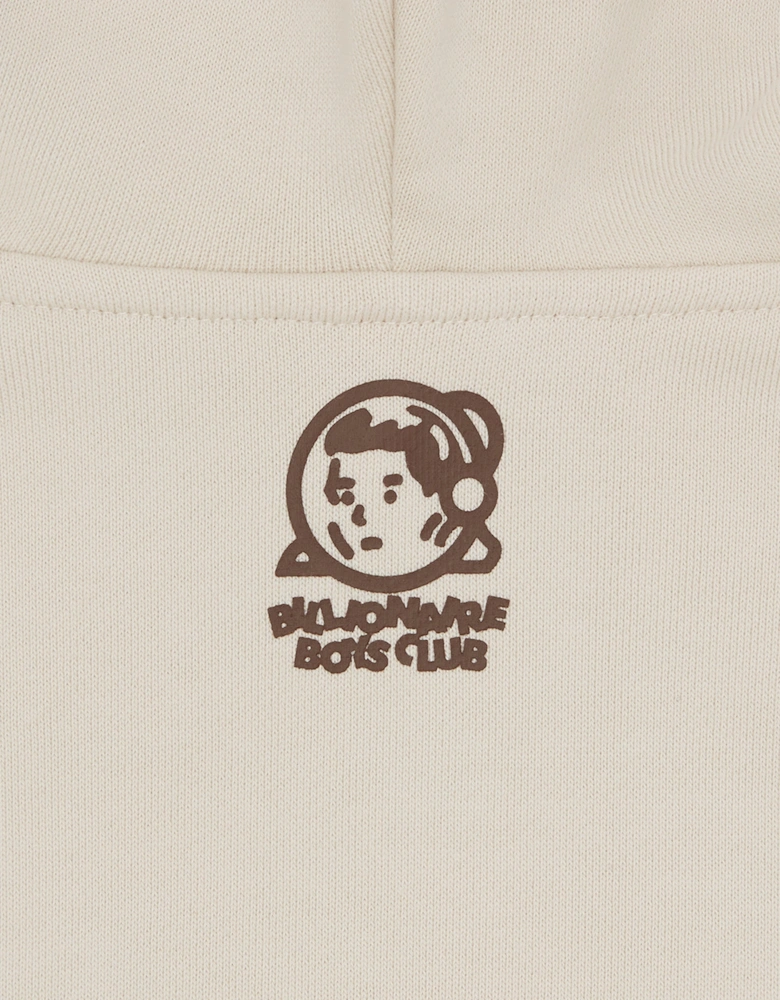 Boys Gradient Arch Logo Hoodie in Ivory