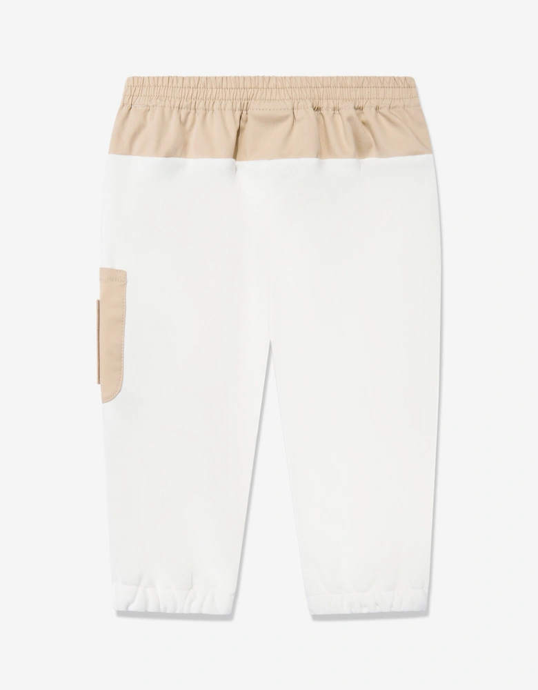 Baby Boys Logo Joggers in White