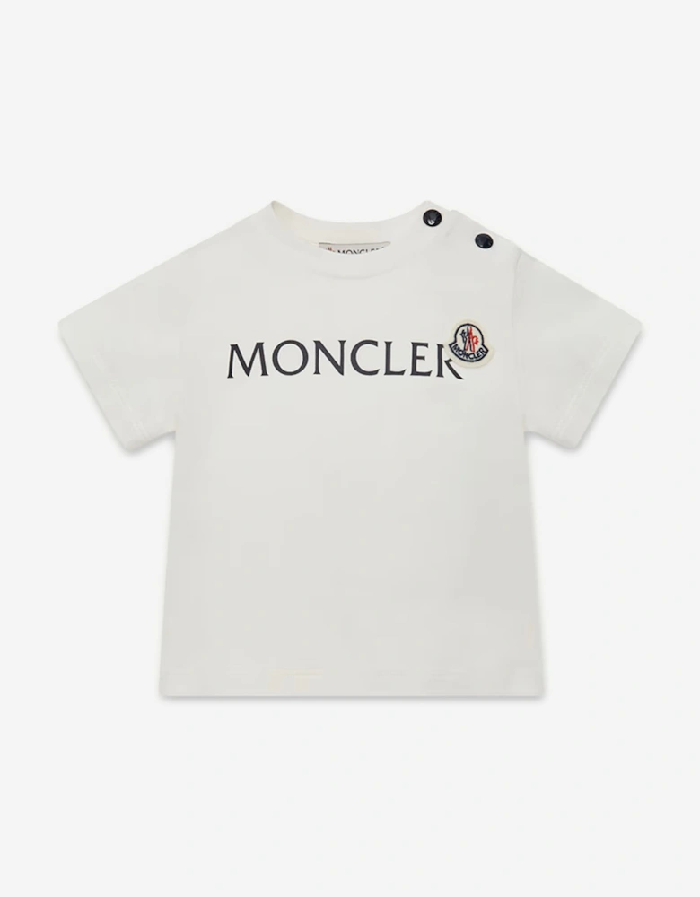 Baby Boys Logo T-Shirt in Ivory