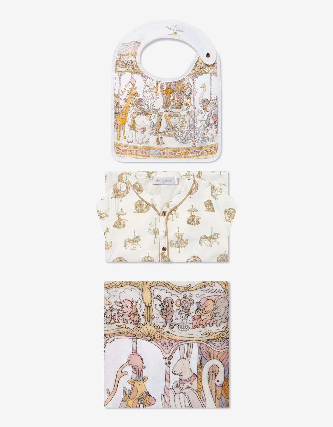 Baby Girls Carousel Gift Set in Pink, 7 of 6