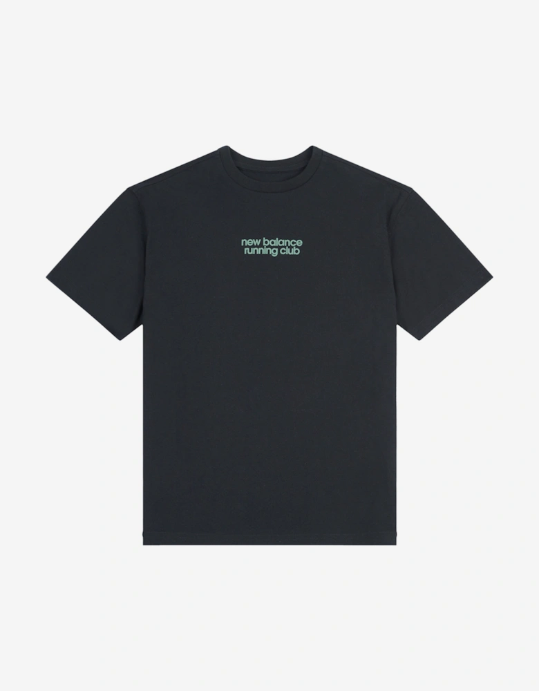 Boys Running Club Sandwich Graphic T-Shirt in Black