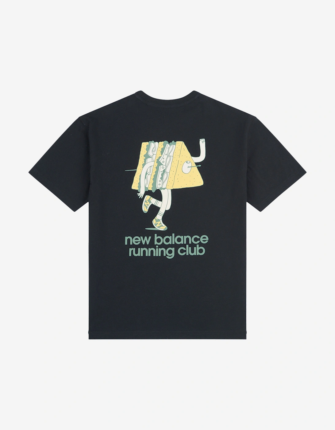 Boys Running Club Sandwich Graphic T-Shirt in Black