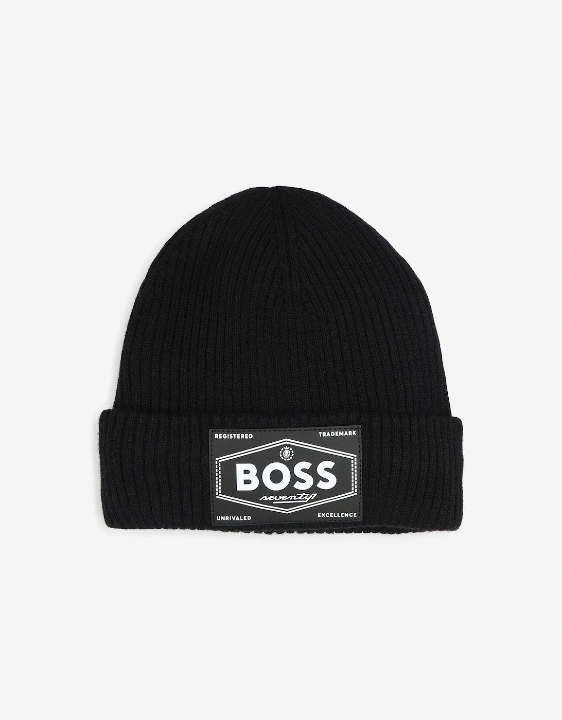 BOSS Boys Logo Beanie Hat in Black, 5 of 4