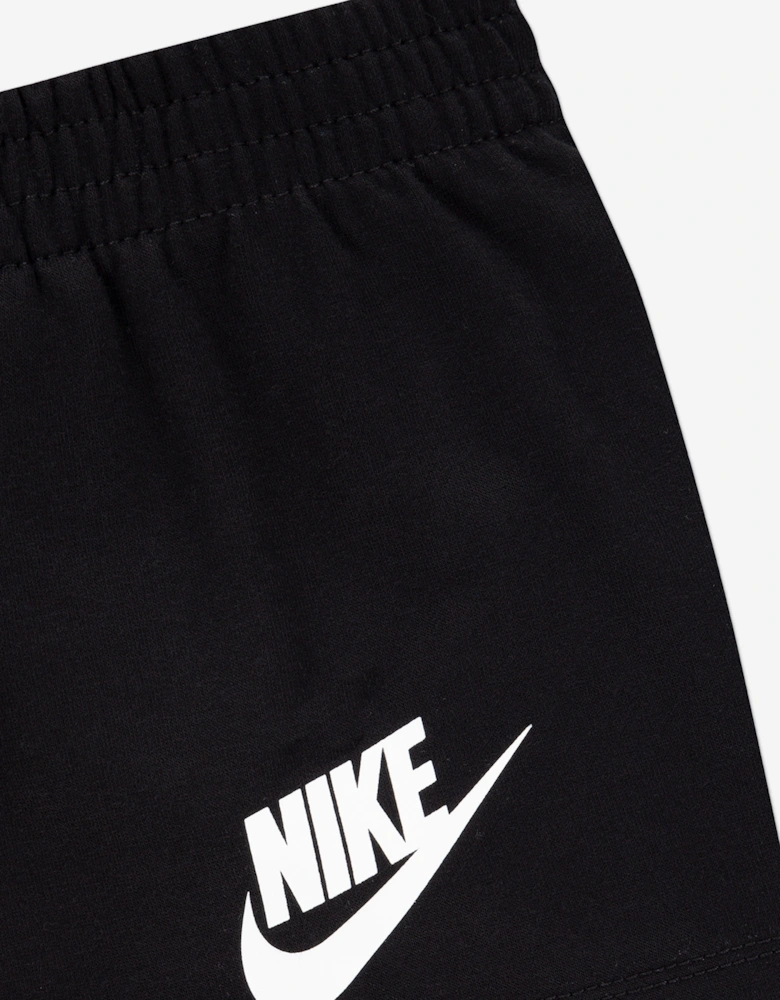 Kids Club T-Shirt and Shorts Set in Black