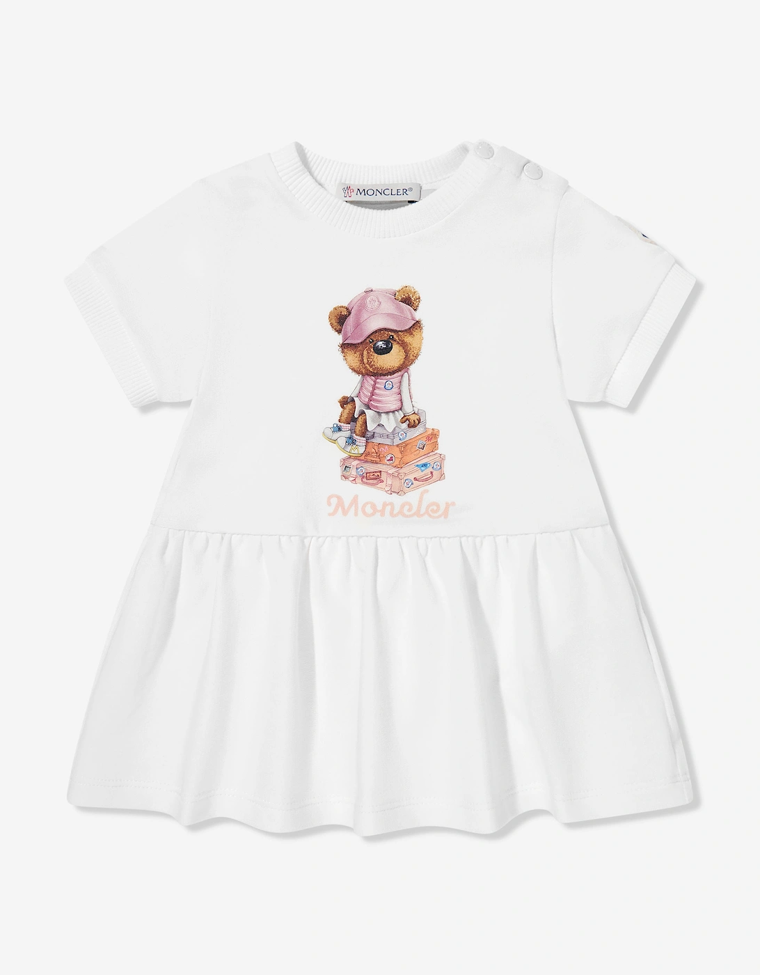 Baby Girls Bear Sweater Dress in Ivory, 5 of 4