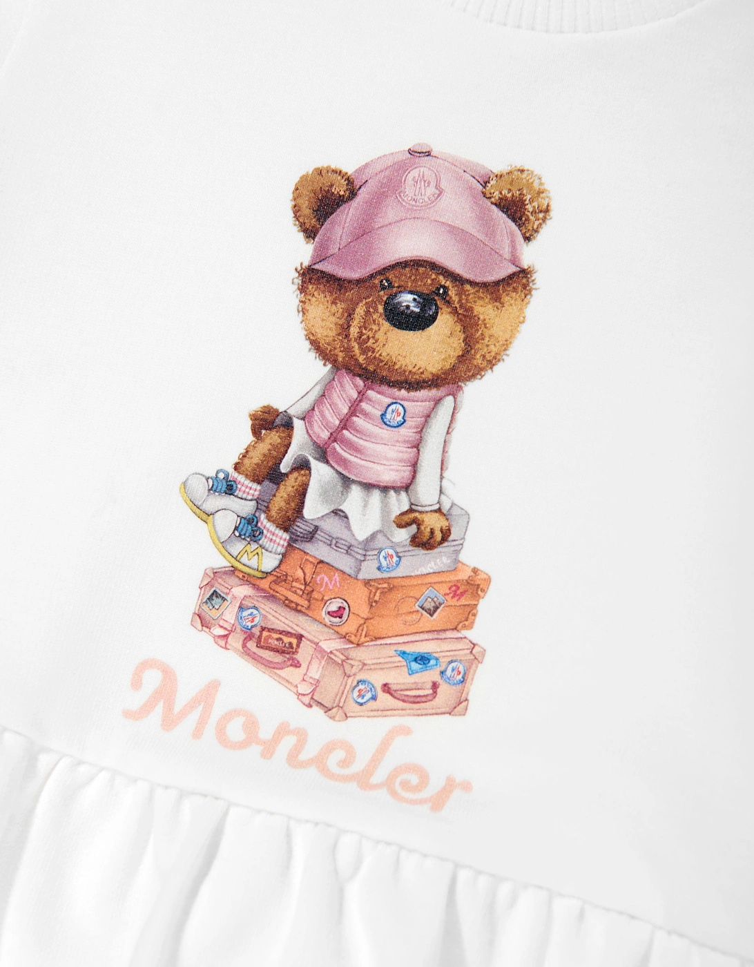 Baby Girls Bear Sweater Dress in Ivory