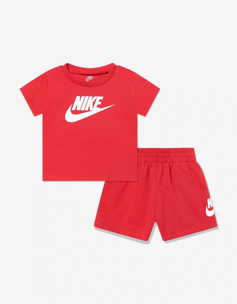 Kids Club T-Shirt and Shorts Set in Red