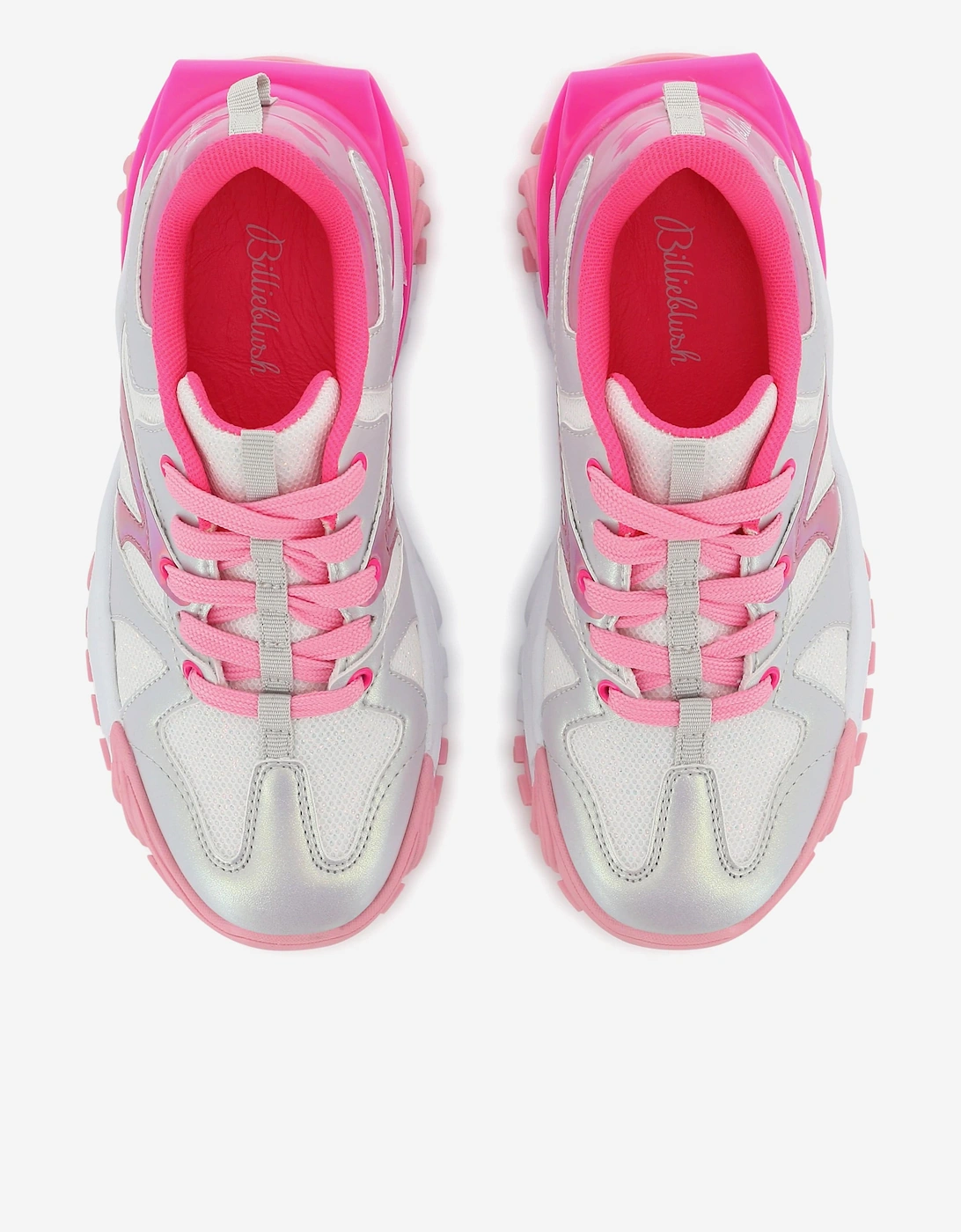 Billieblush Girls Iridescent Athletic Trainers in White