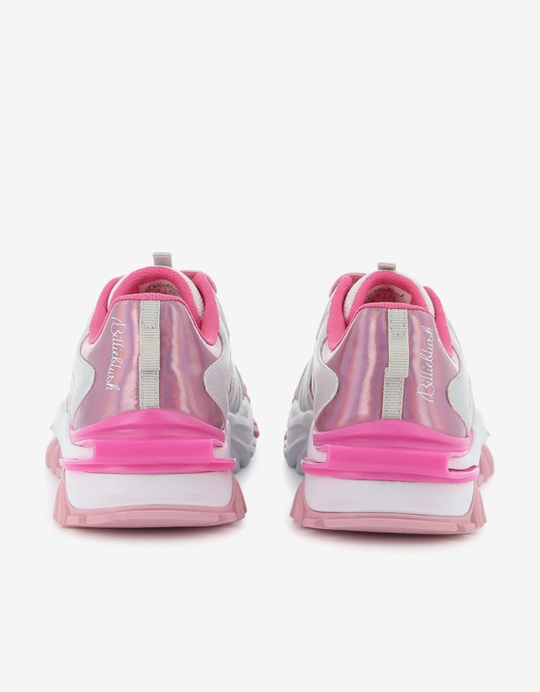Billieblush Girls Iridescent Athletic Trainers in White