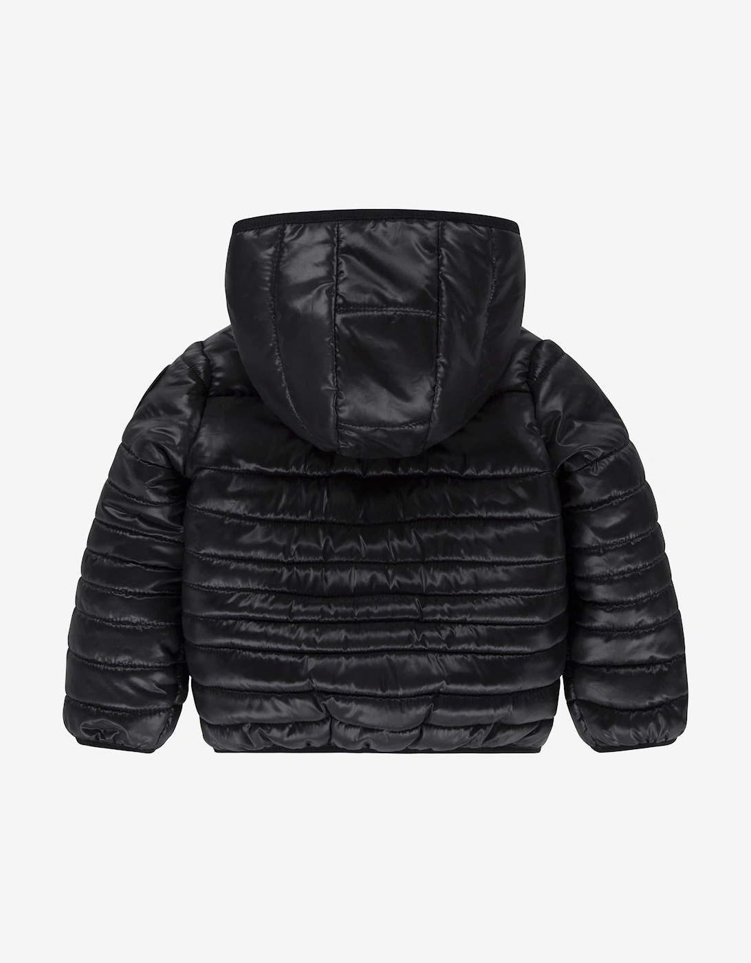 Boys Quilted Jacket in Black