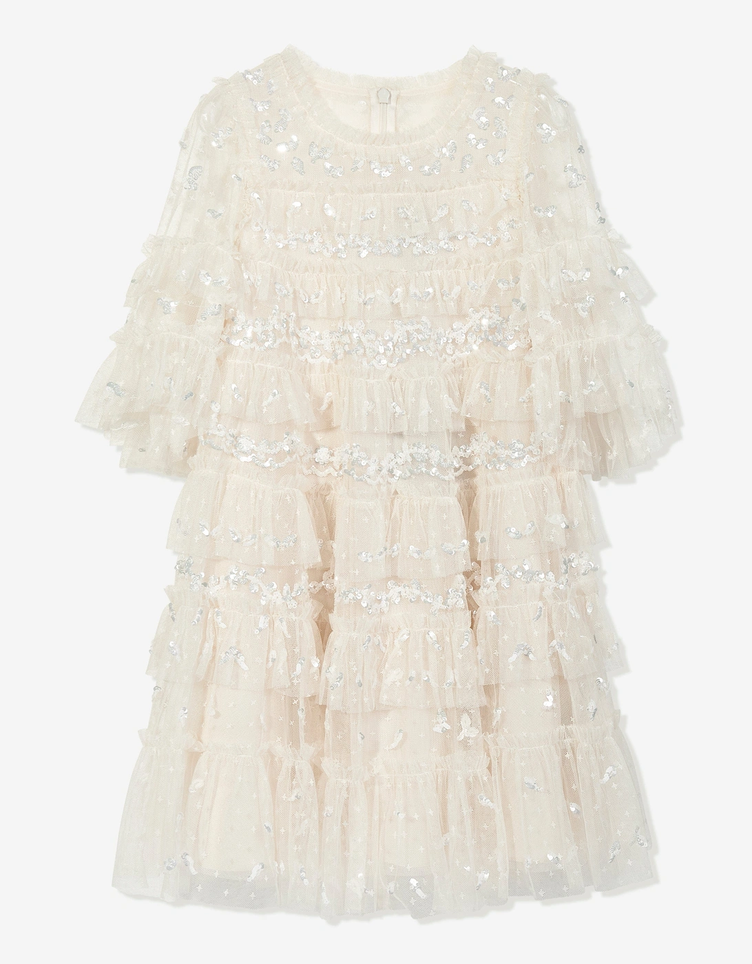 Girls Emily Lace Dress in Ivory, 6 of 5