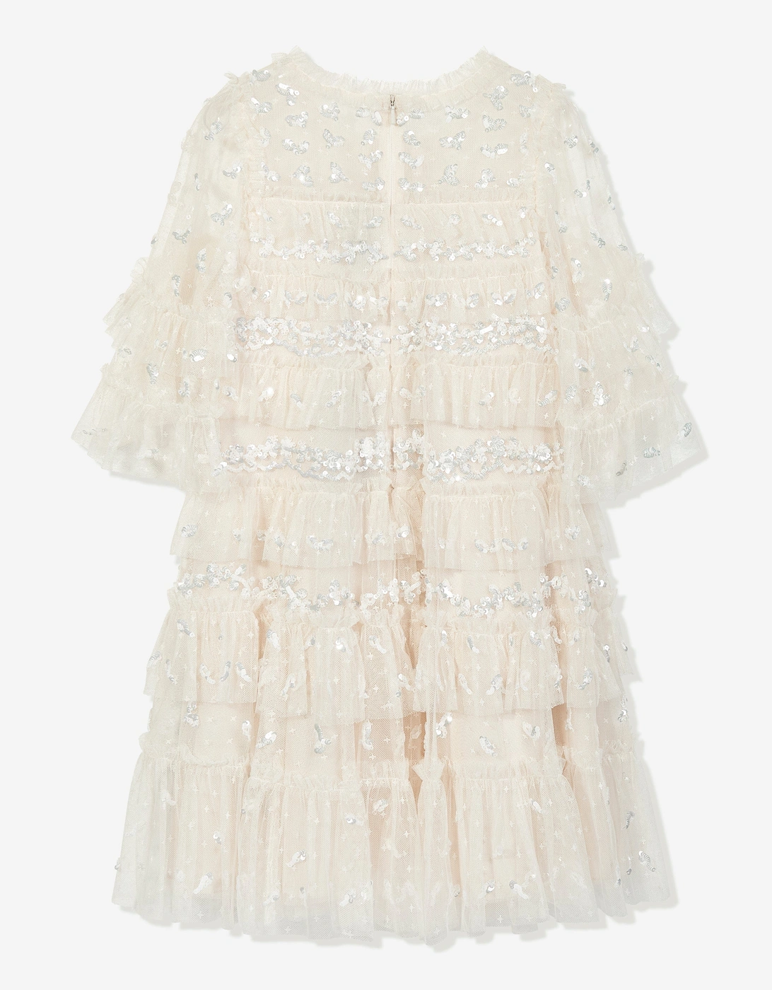 Girls Emily Lace Dress in Ivory