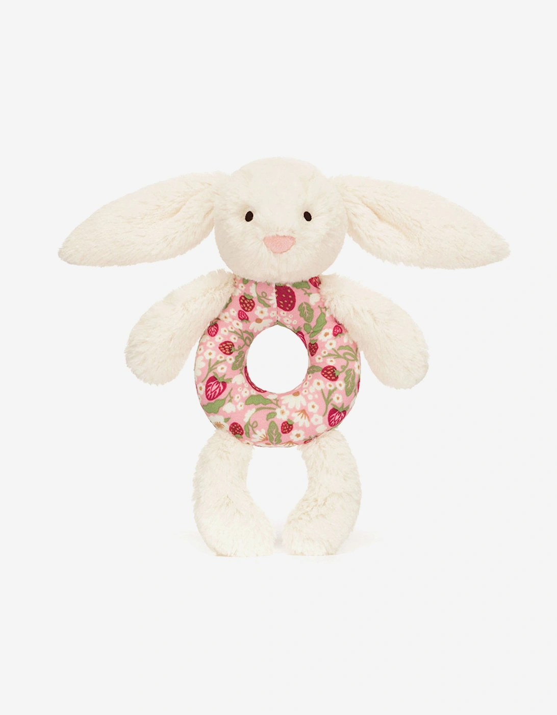 Blossom Cream Bunny 'Berry' Ring Rattle in Ivory (18cm), 5 of 4