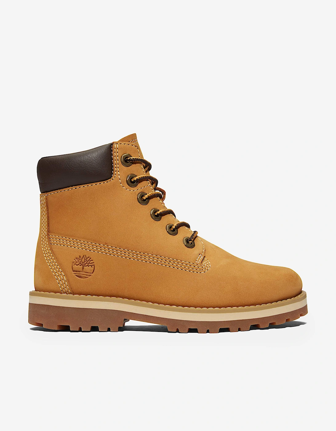 Kids Courma Mid Lace Up Boots in Beige, 5 of 4