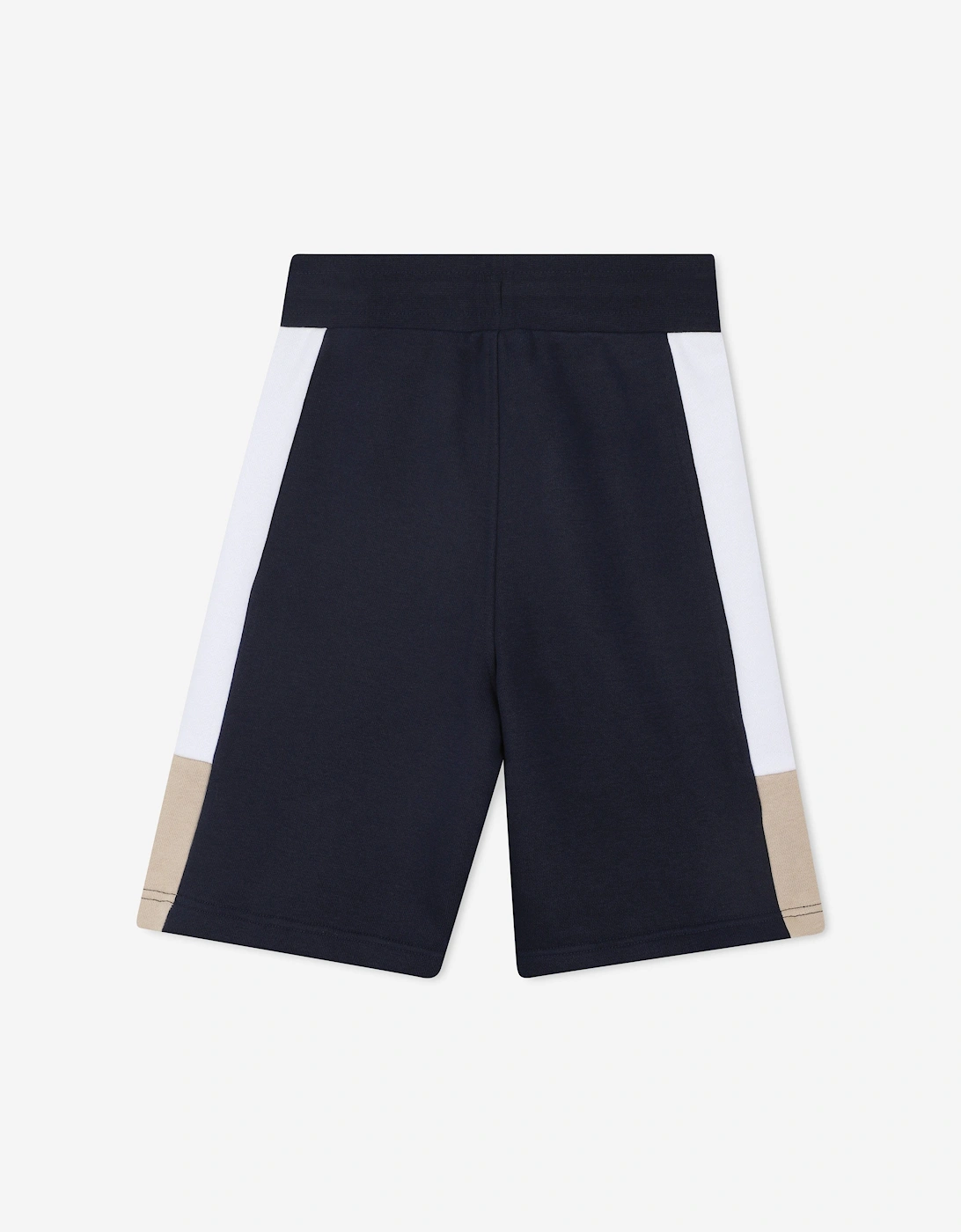 BOSS Boys Colourblock Bermuda Shorts in Navy