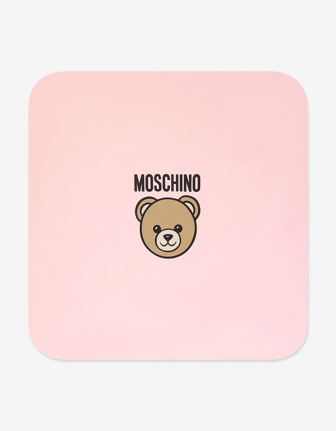 Baby Girls Bear Logo Blanket in Pink (70cm), 5 of 4