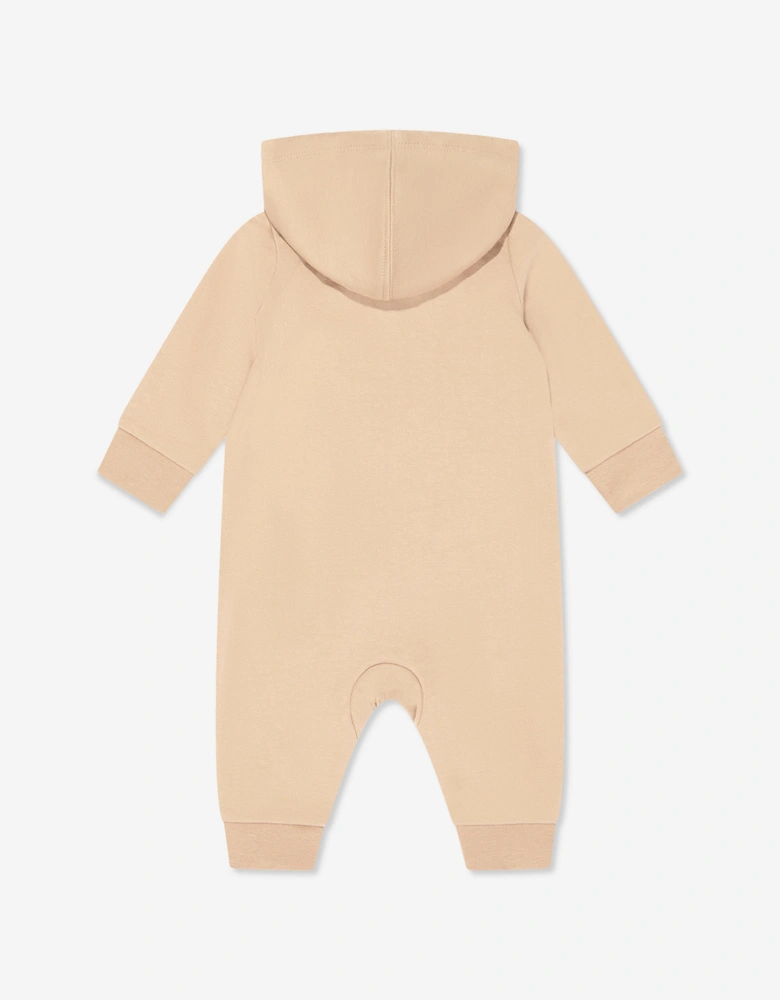 Baby Essentials Hooded Coverall in Beige