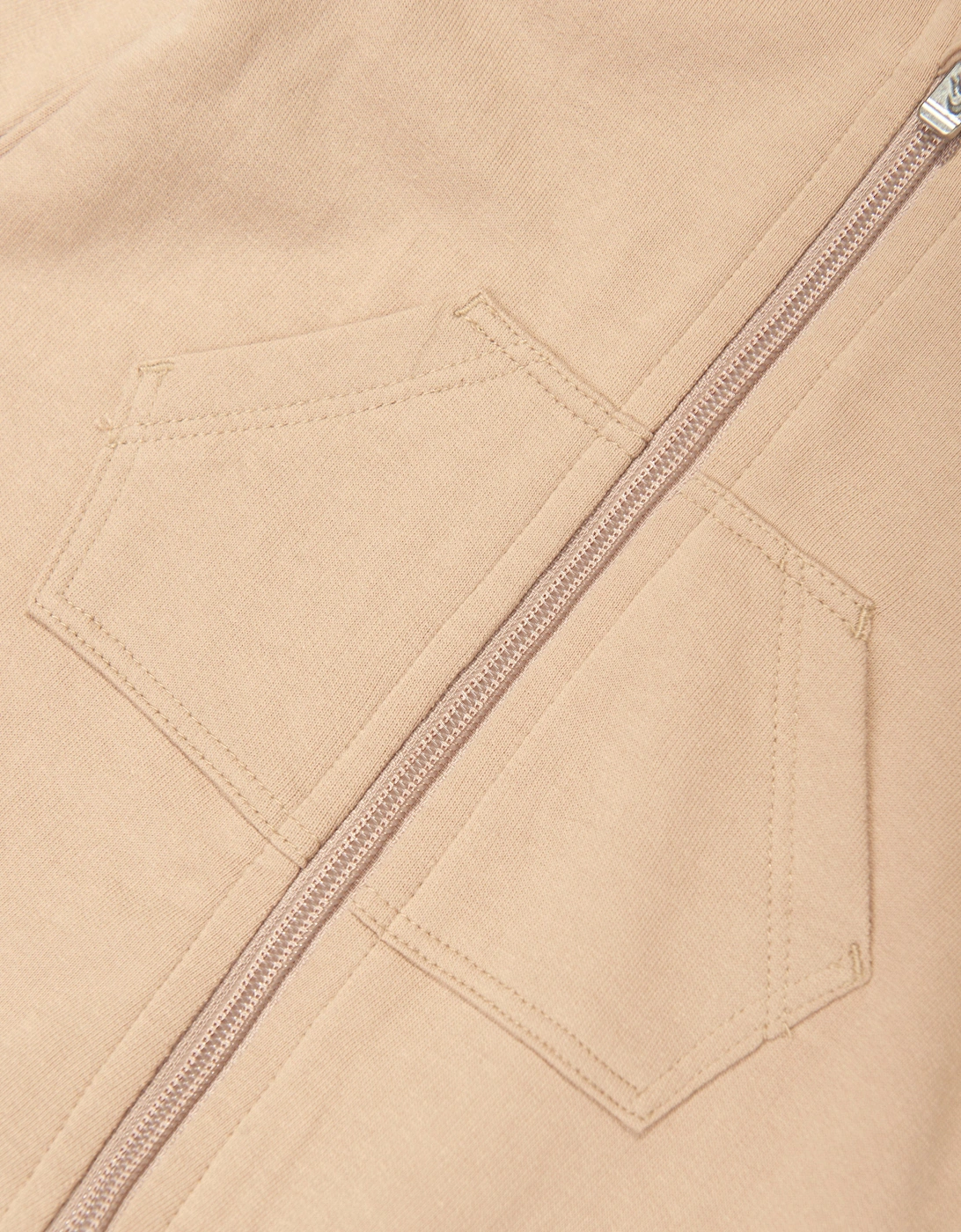 Baby Essentials Hooded Coverall in Beige