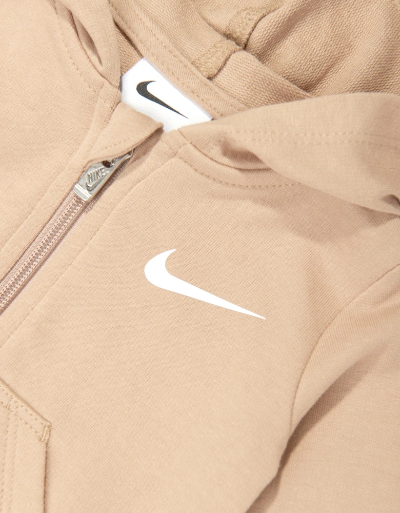 Baby Essentials Hooded Coverall in Beige