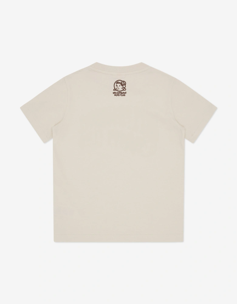 Boys Gradient Arch Logo T-Shirt in Ivory