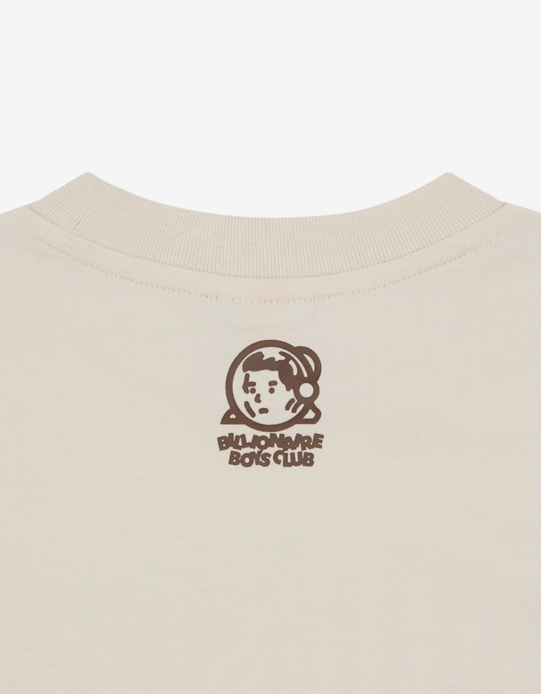Boys Gradient Arch Logo T-Shirt in Ivory
