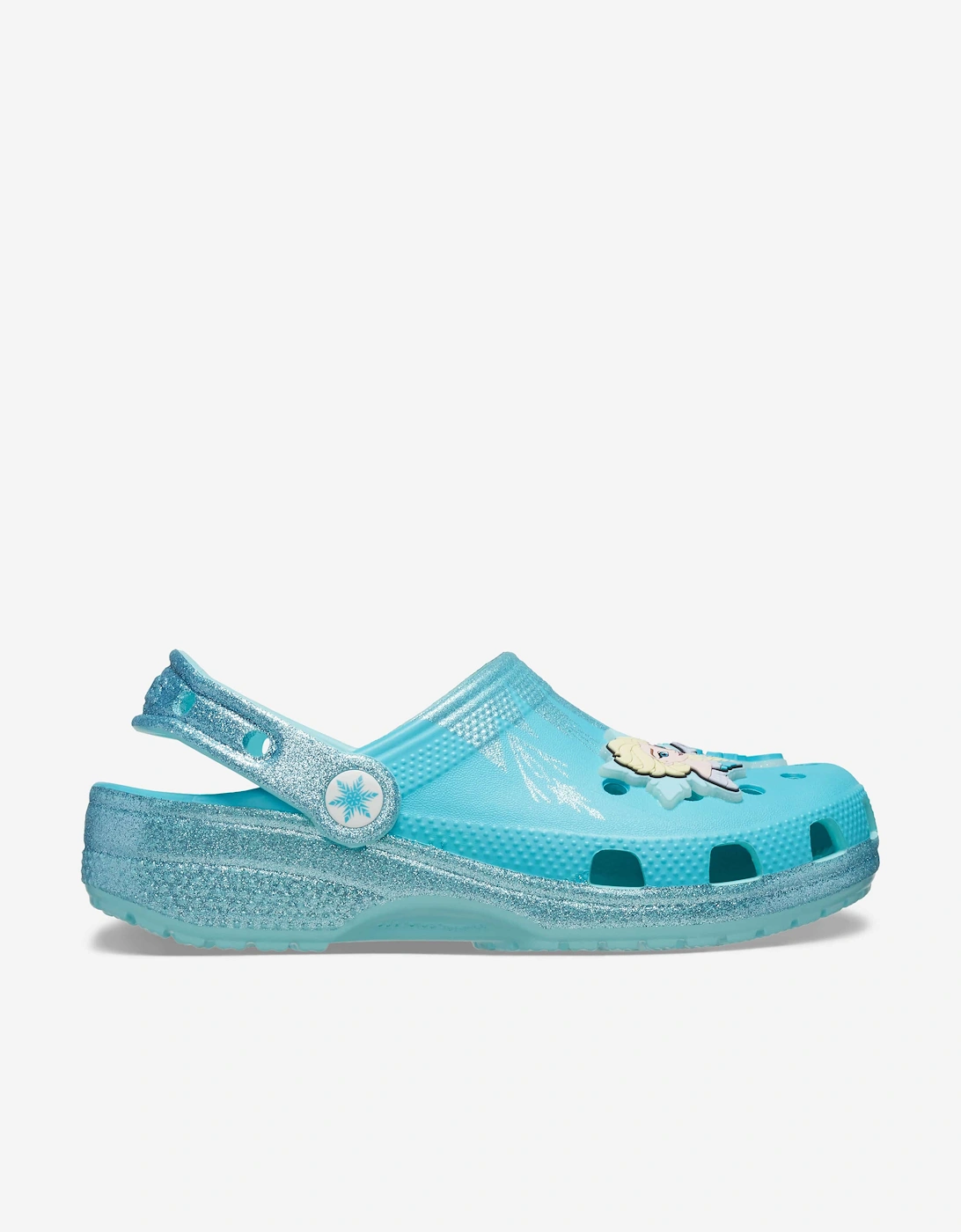 Girls Frozen Elsa Classic Clog in Blue, 5 of 4
