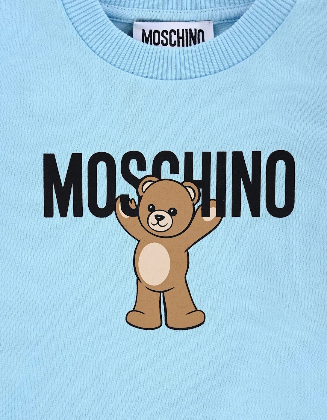 Baby Teddy Bear Logo Sweatshirt in Blue