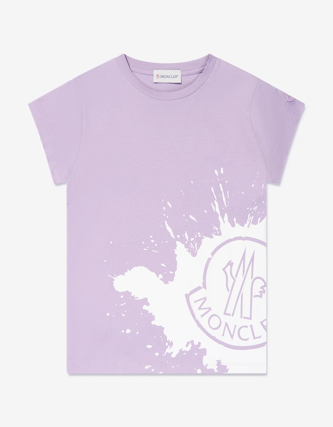 Enfant Girls Logo Print T-Shirt in Lilac, 5 of 4