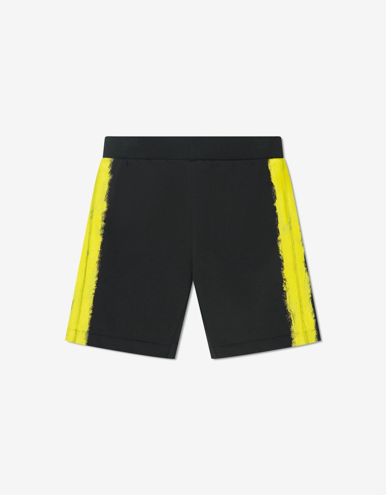 Boys Logo Print Shorts in Black