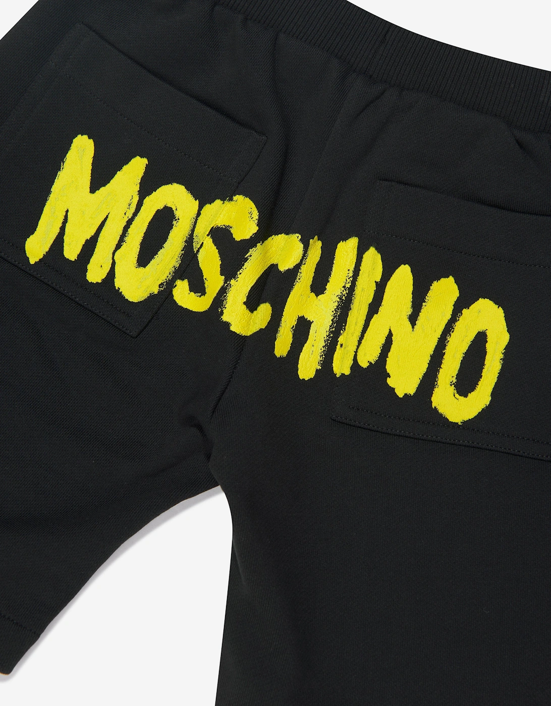 Boys Logo Print Shorts in Black