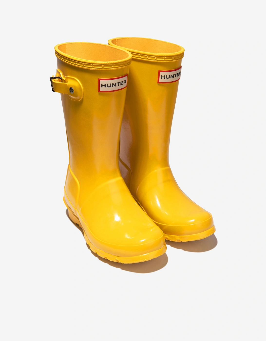 Kids Original Gloss Wellington Boots in Yellow