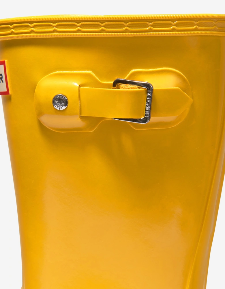 Kids Original Gloss Wellington Boots in Yellow
