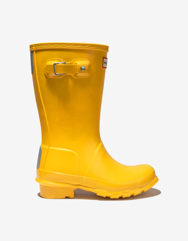 Kids Original Gloss Wellington Boots in Yellow