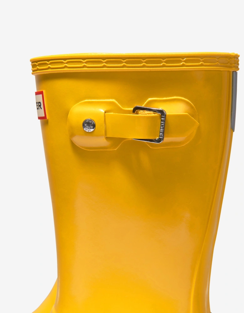 Kids Original Gloss Wellington Boots in Yellow