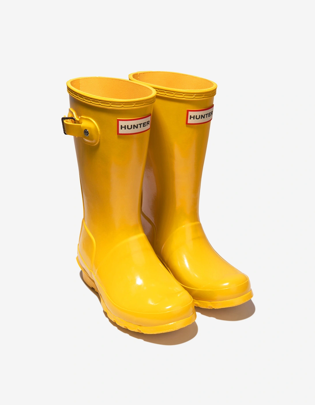 Kids Original Gloss Wellington Boots in Yellow