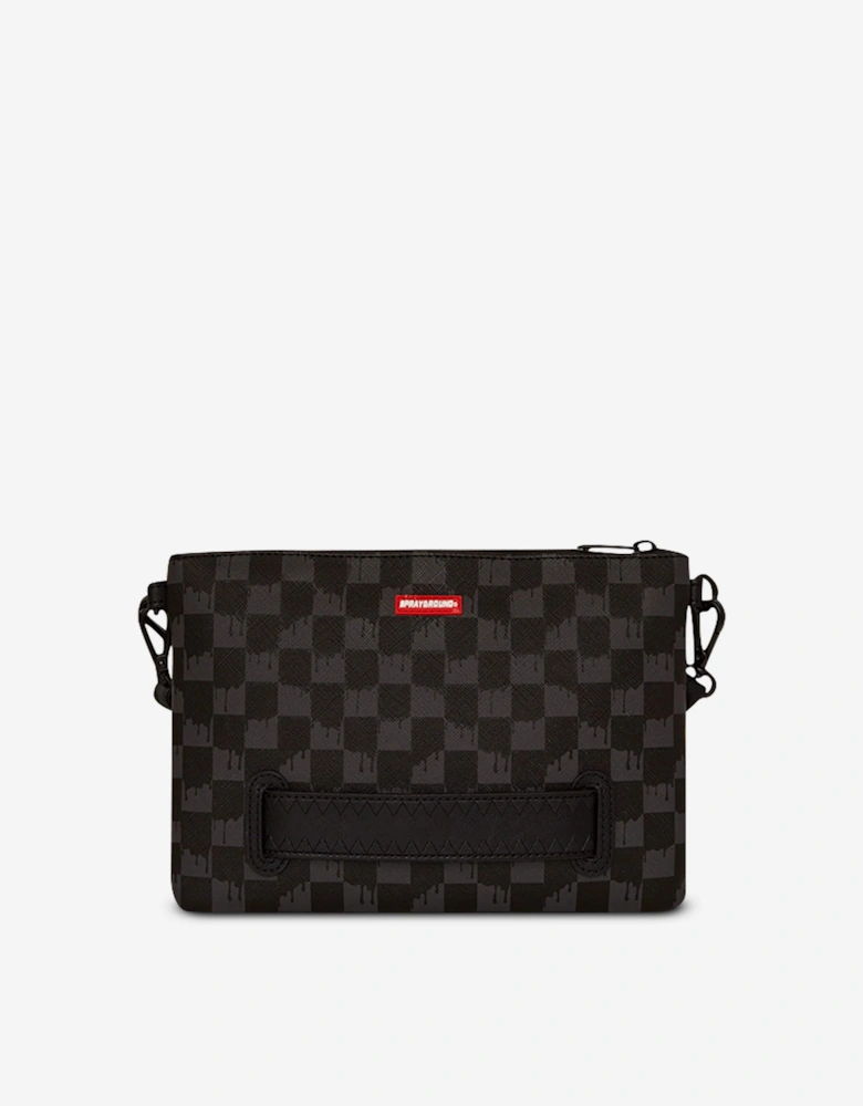 Kids Dripping Sharks In Paris Crossover Clutch in Black (25cm)