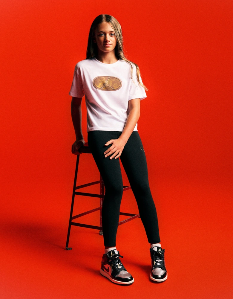 Girls Logo T-Shirt in White