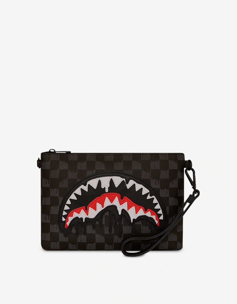 Kids Dripping Sharks In Paris Crossover Clutch in Black (25cm)